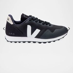 Veja Monochrome Black and White Trainers